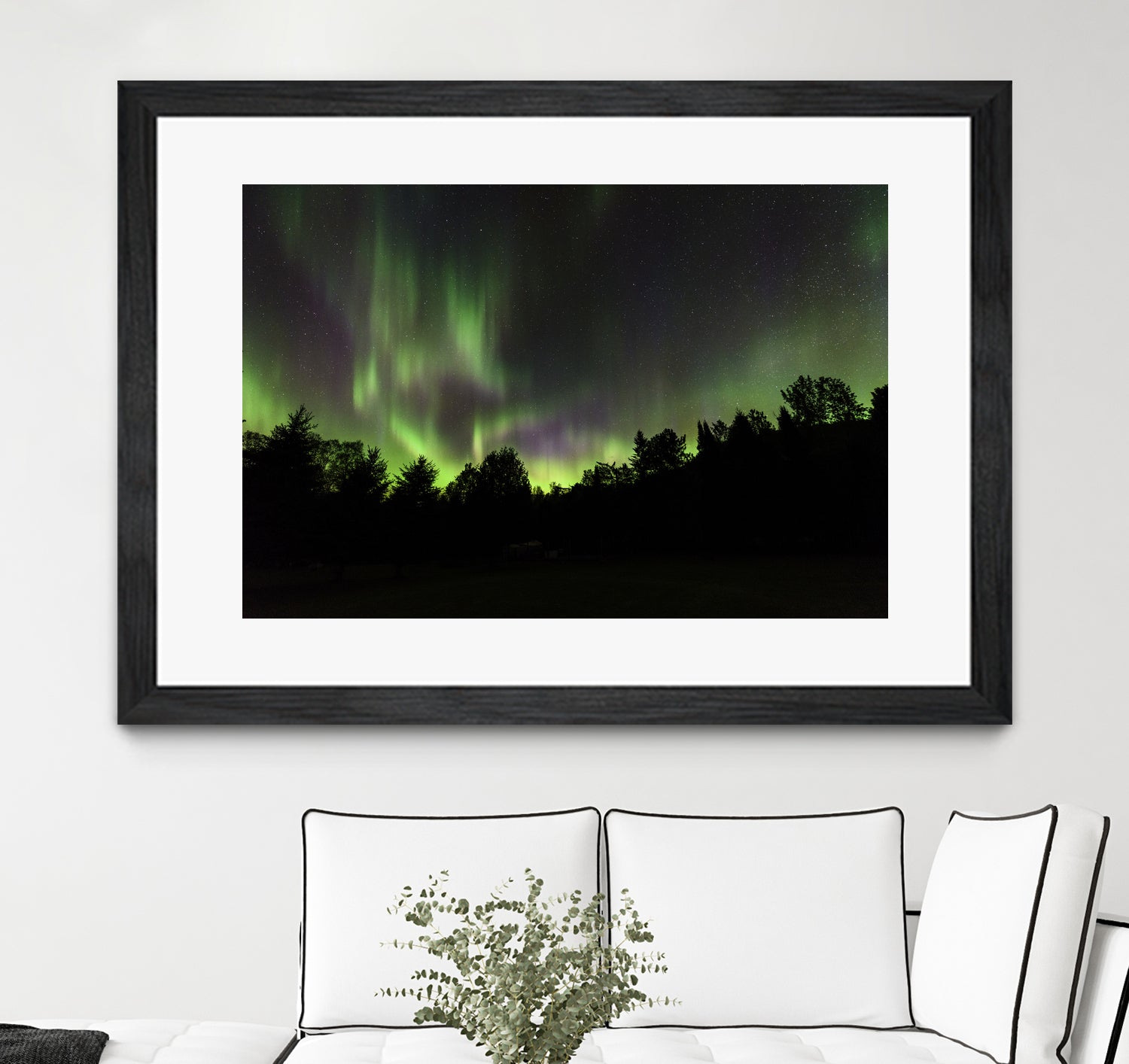 Quebec Northern Lights by Lorenzo Bustillo on GIANT ART - gray photo illustration