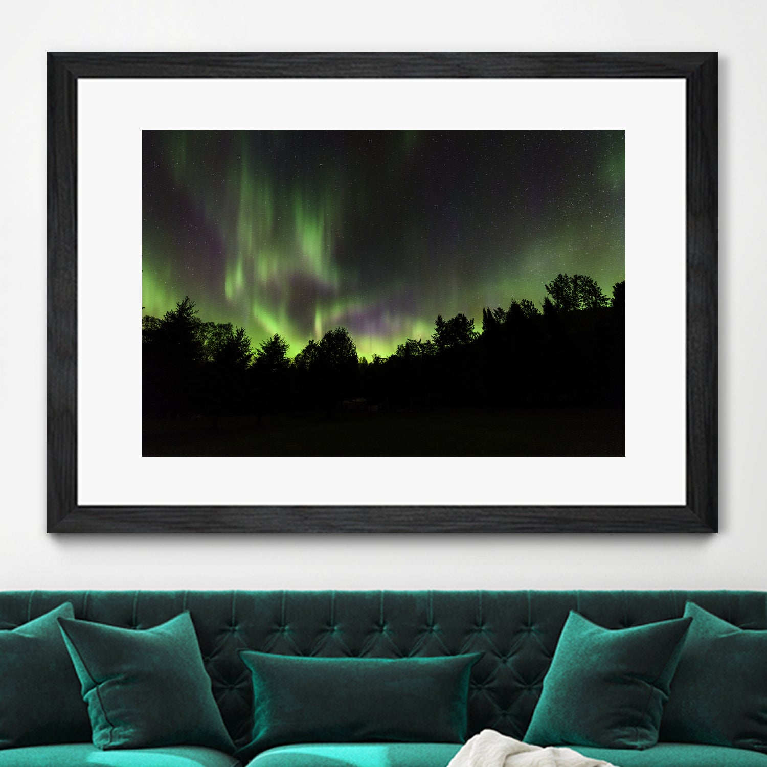 Quebec Northern Lights by Lorenzo Bustillo on GIANT ART - gray photo illustration