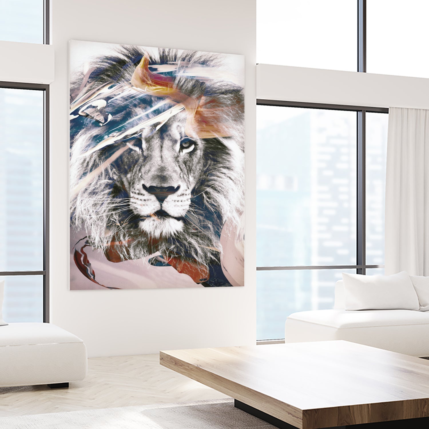 LION 6 by dada22 . on GIANT ART - white digital painting