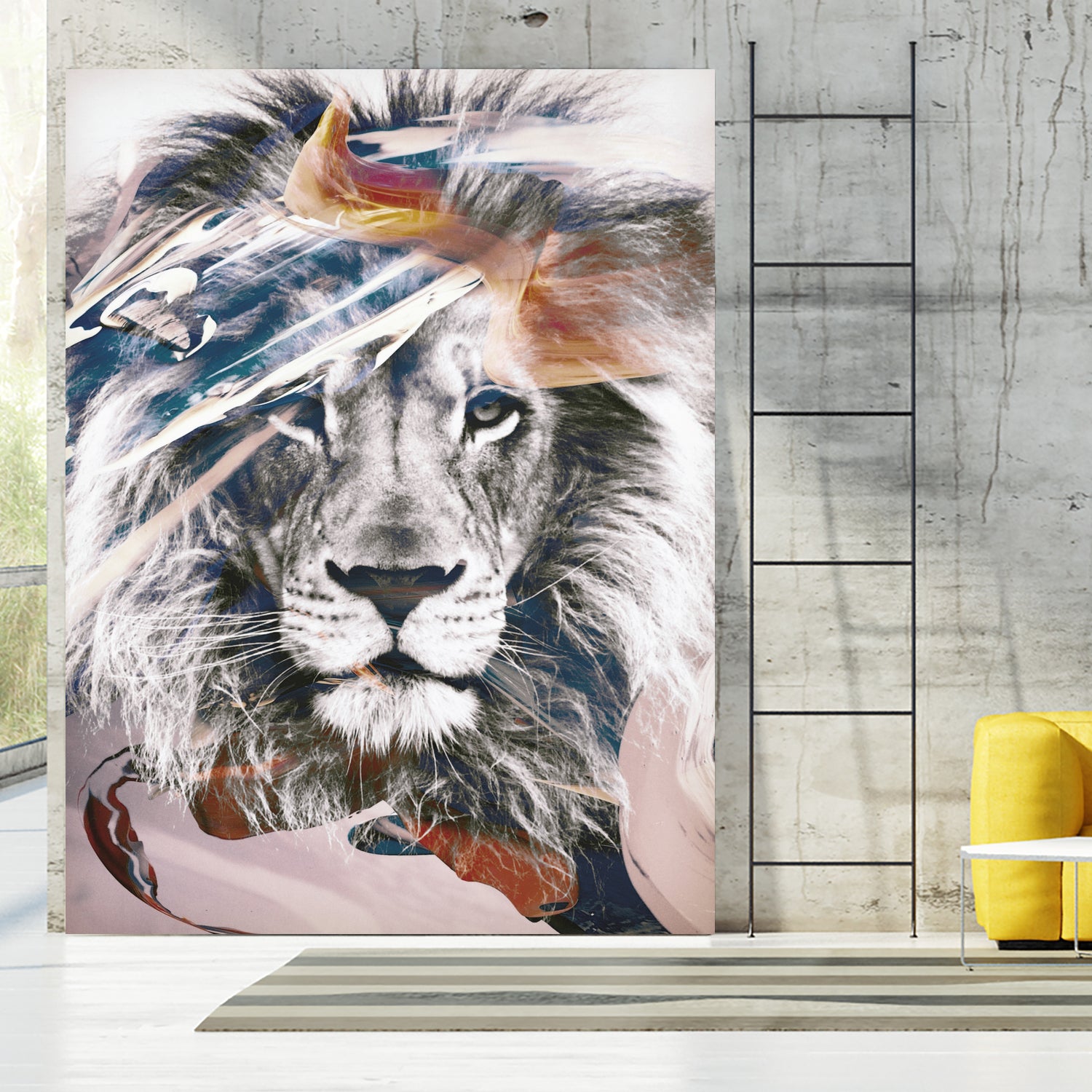 LION 6 by dada22 . on GIANT ART - white digital painting