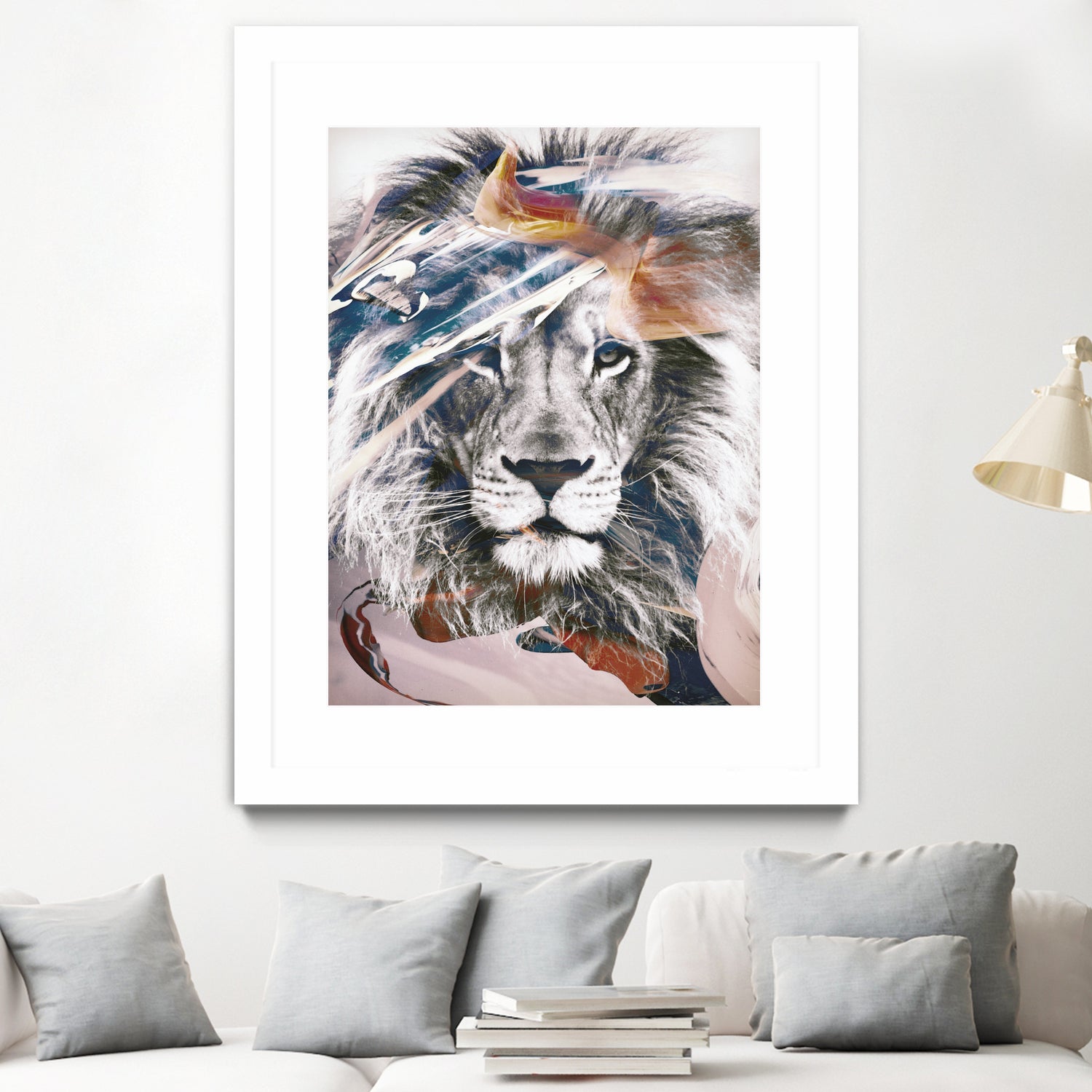 LION 6 by dada22 . on GIANT ART - white digital painting