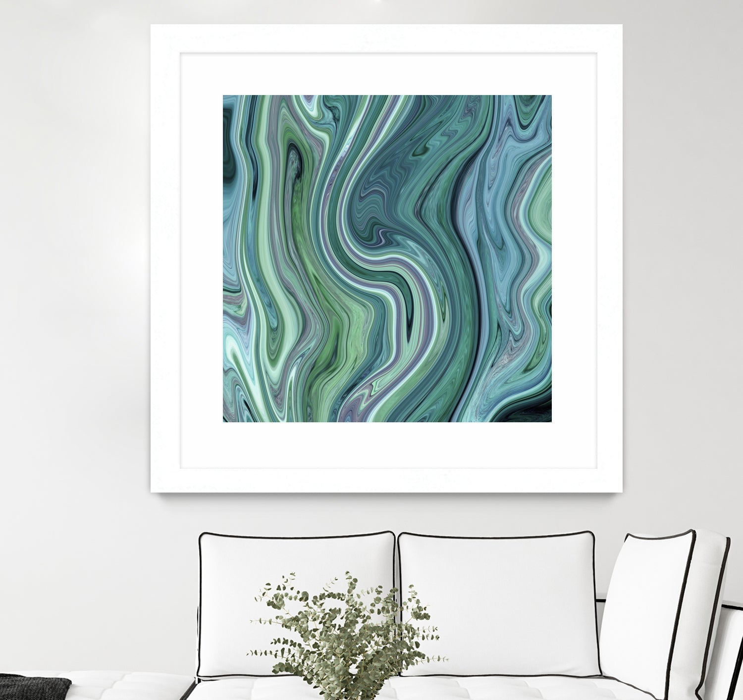 Green marble I by Tania Amrein on GIANT ART - green digital drawing