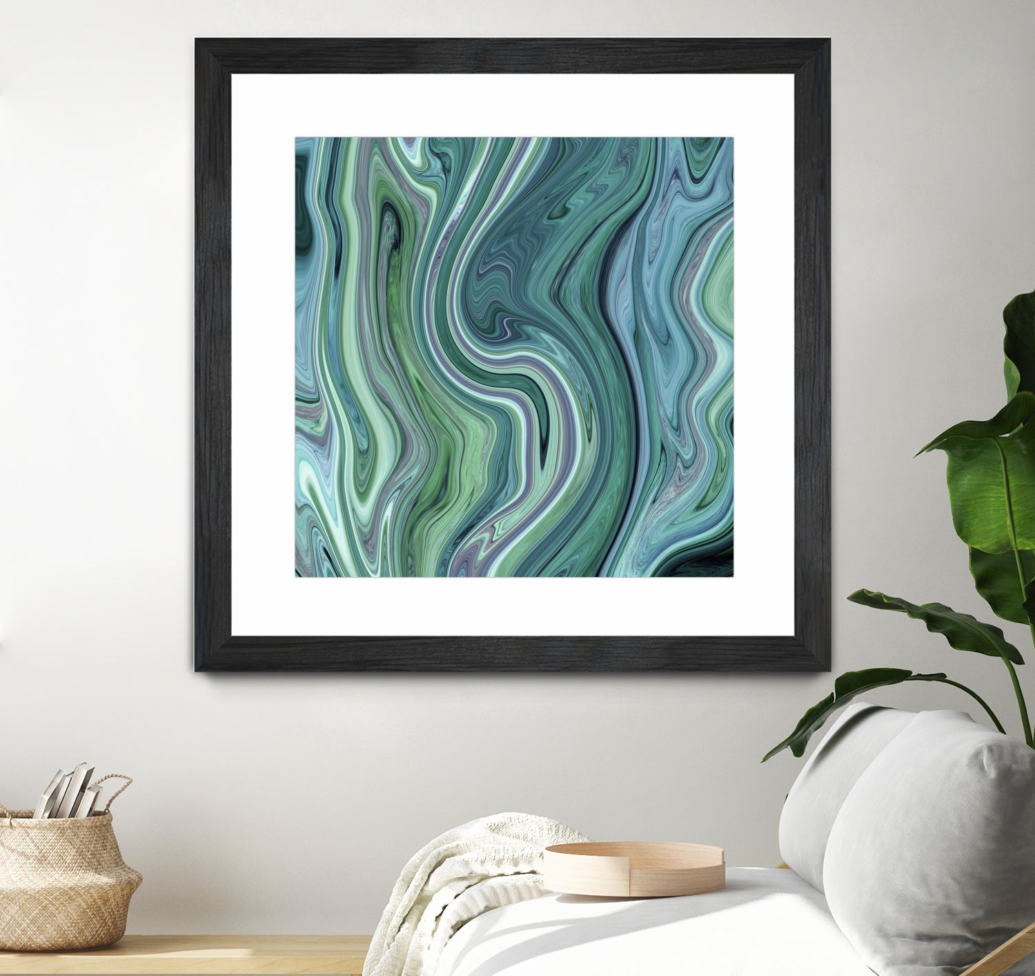 Green marble I by Tania Amrein on GIANT ART - green digital drawing