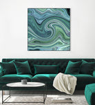 Green marble II by Tania Amrein on GIANT ART - green digital drawing