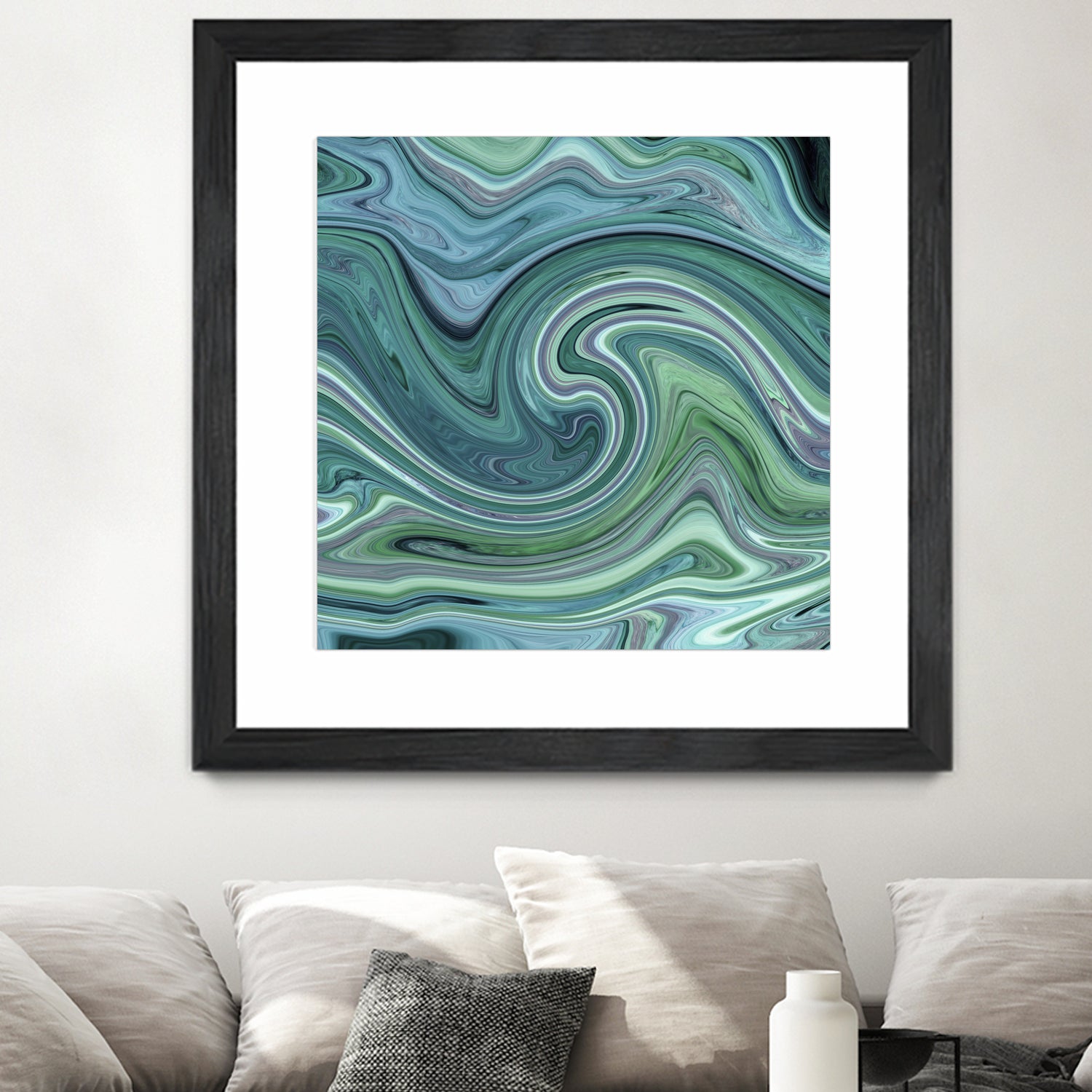 Green marble II by Tania Amrein on GIANT ART - green digital drawing