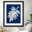 Blue Nature Dark Blue Palm5 by Catia Keck on GIANT ART - blue photo manipulation