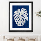 Blue Nature Dark Blue Palm2 by Catia Keck on GIANT ART - blue mixed media