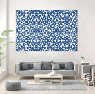 Moroccan LaceBlue by Catia Keck on GIANT ART - blue mixed media