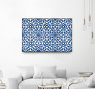 Moroccan LaceBlue by Catia Keck on GIANT ART - blue mixed media