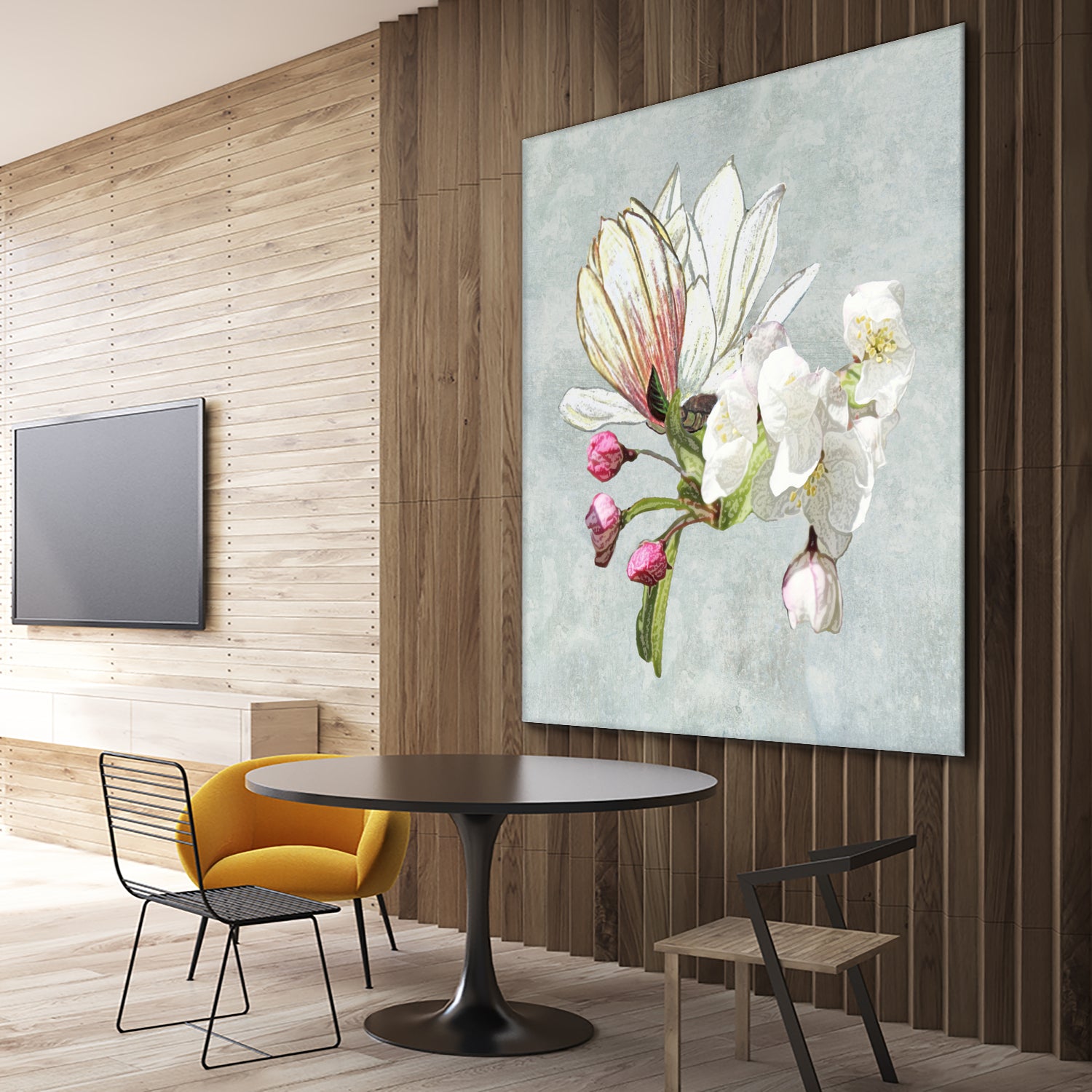 Magic in the air - blossoming by anne corr on GIANT ART - gray digital painting