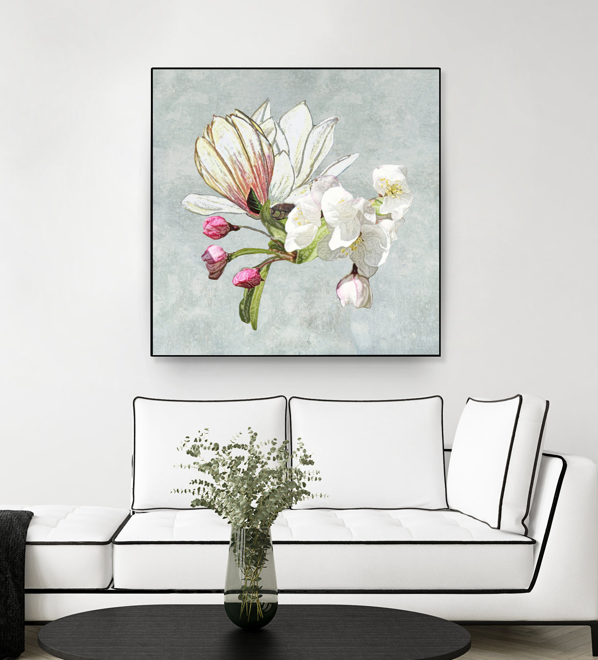 Magic in the air - blossoming by anne corr on GIANT ART - gray digital painting