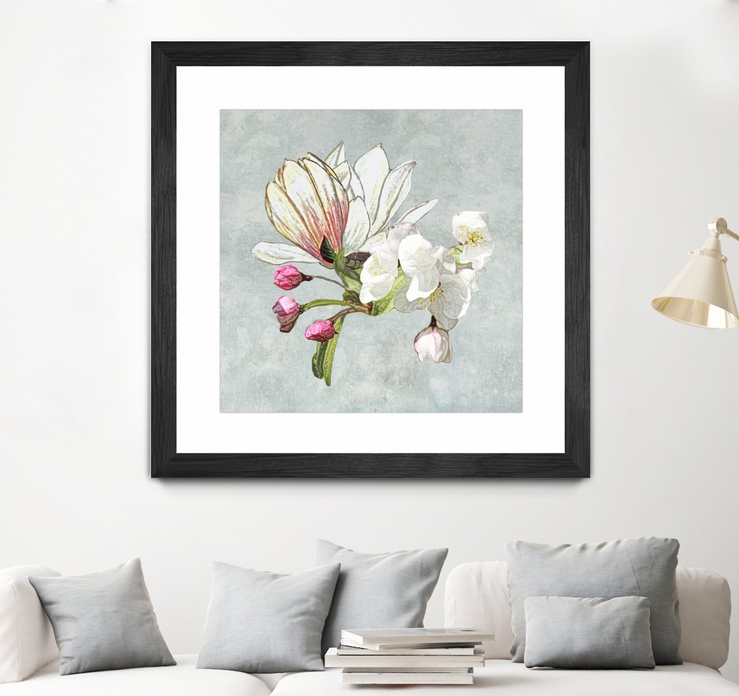 Magic in the air - blossoming by anne corr on GIANT ART - gray digital painting