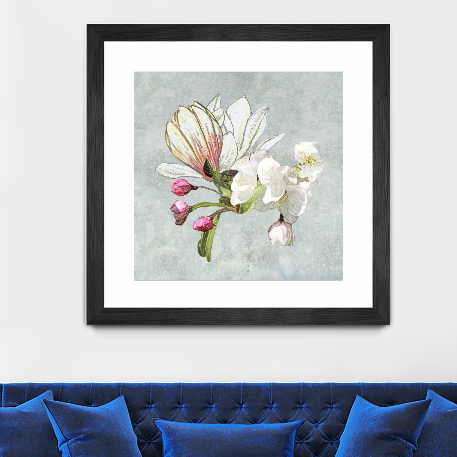 Magic in the air - blossoming by anne corr on GIANT ART - gray digital painting