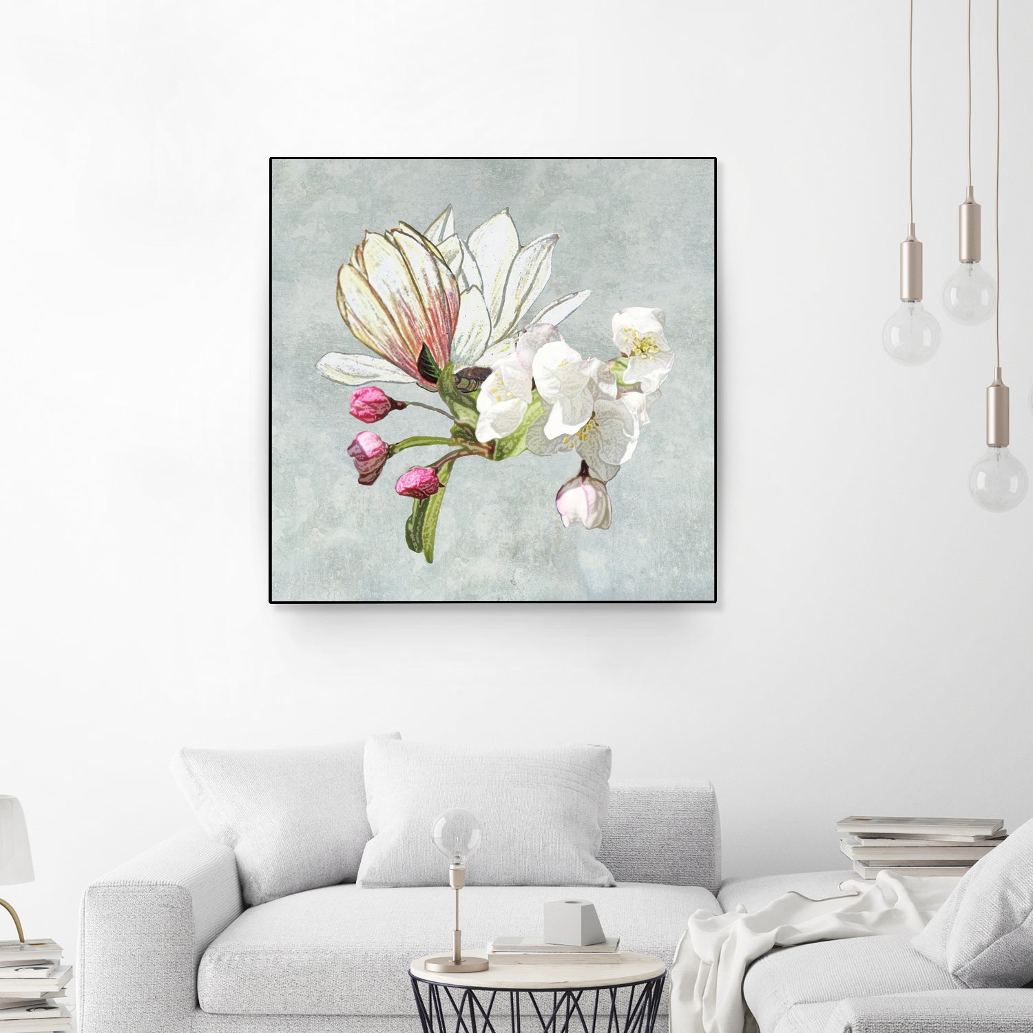 Magic in the air - blossoming by anne corr on GIANT ART - gray digital painting