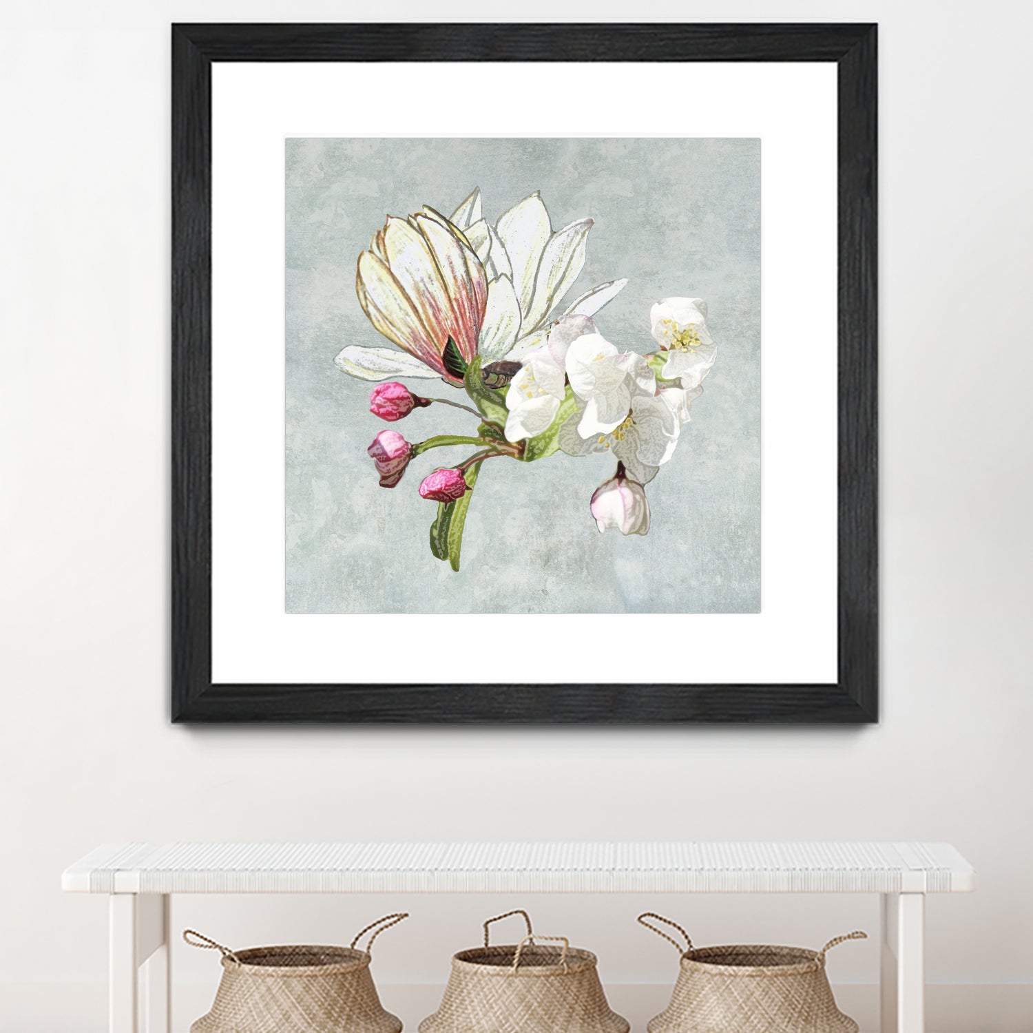 Magic in the air - blossoming by anne corr on GIANT ART - gray digital painting