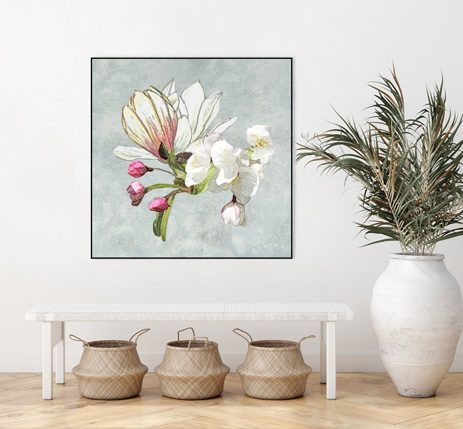 Magic in the air - blossoming by anne corr on GIANT ART - gray digital painting