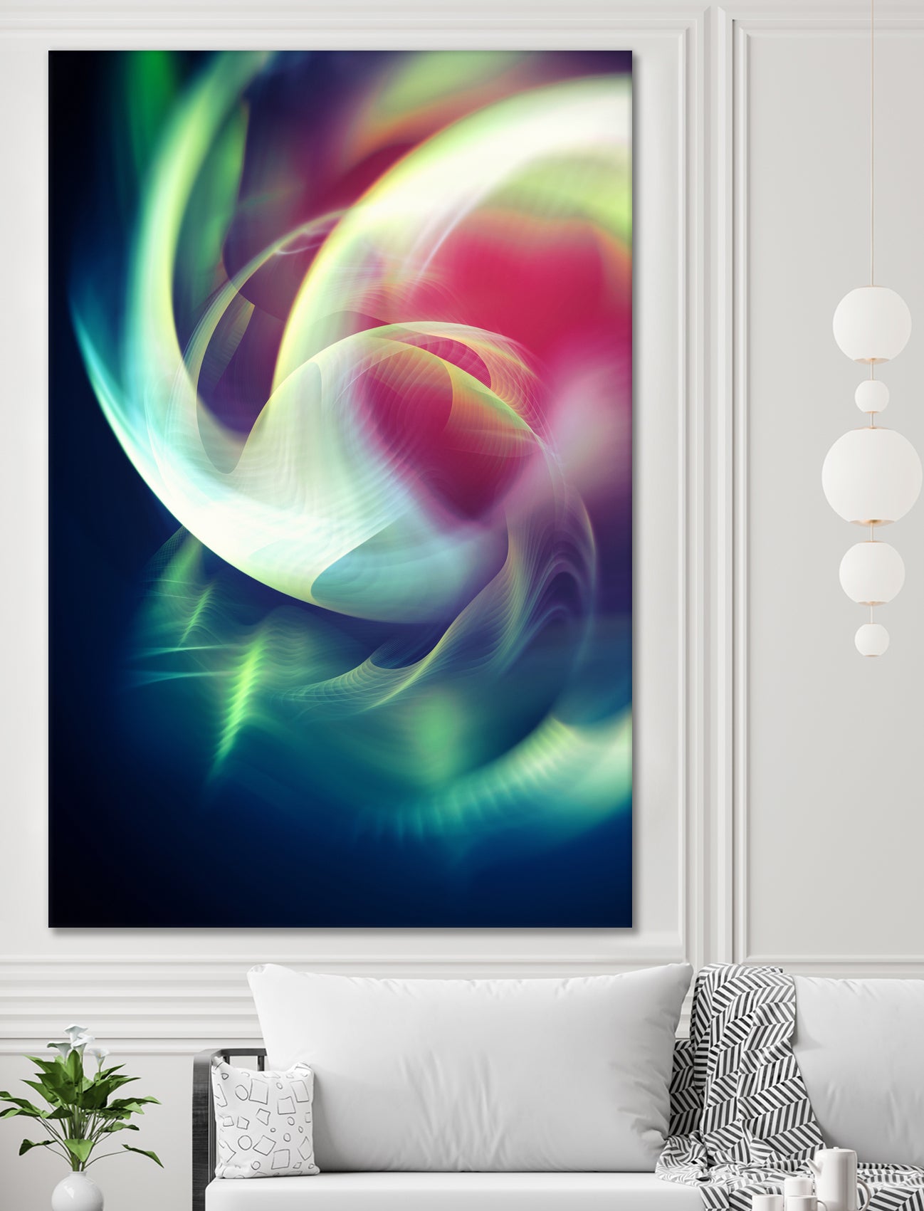 Abstract Art XIII by Tenyo Marchev on GIANT ART - green 3d art