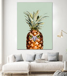 PINEAPPLE OWL by Jonas Loose on GIANT ART - green photo manipulation