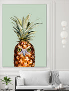 PINEAPPLE OWL by Jonas Loose on GIANT ART - green photo manipulation