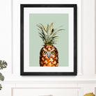 PINEAPPLE OWL by Jonas Loose on GIANT ART - green photo manipulation