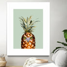 PINEAPPLE OWL by Jonas Loose on GIANT ART - green photo manipulation