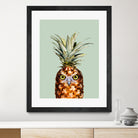 PINEAPPLE OWL by Jonas Loose on GIANT ART - green photo manipulation