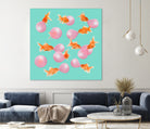 BUBBLEGUM GOLDFISH by Jonas Loose on GIANT ART - pink digital painting