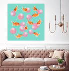 BUBBLEGUM GOLDFISH by Jonas Loose on GIANT ART - pink digital painting