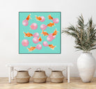 BUBBLEGUM GOLDFISH by Jonas Loose on GIANT ART - pink digital painting