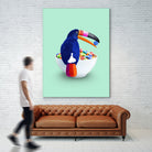 CEREAL TOUCAN by Jonas Loose on GIANT ART - green 3d art