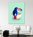 CEREAL TOUCAN by Jonas Loose on GIANT ART - green 3d art