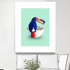 CEREAL TOUCAN by Jonas Loose on GIANT ART - green 3d art