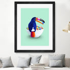 CEREAL TOUCAN by Jonas Loose on GIANT ART - green 3d art