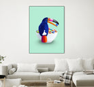 CEREAL TOUCAN by Jonas Loose on GIANT ART - green 3d art