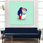 CEREAL TOUCAN by Jonas Loose on GIANT ART - green 3d art