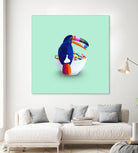 CEREAL TOUCAN by Jonas Loose on GIANT ART - green 3d art