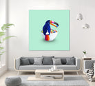 CEREAL TOUCAN by Jonas Loose on GIANT ART - green 3d art