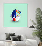 CEREAL TOUCAN by Jonas Loose on GIANT ART - green 3d art