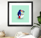 CEREAL TOUCAN by Jonas Loose on GIANT ART - green 3d art