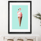 FLAMINGO CONE by Jonas Loose on GIANT ART - pink photo manipulation