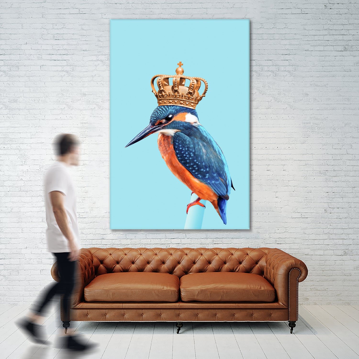 KINGFISHER by Jonas Loose on GIANT ART - blue photo manipulation