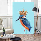 KINGFISHER by Jonas Loose on GIANT ART - blue photo manipulation