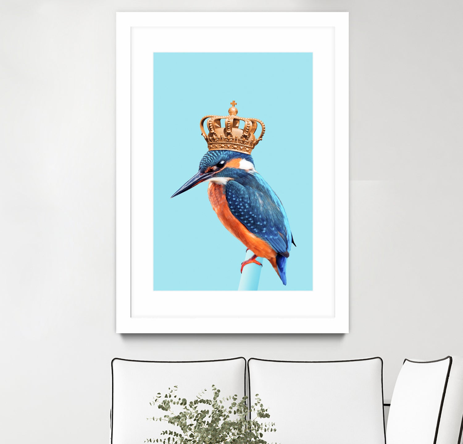 KINGFISHER by Jonas Loose on GIANT ART - blue photo manipulation