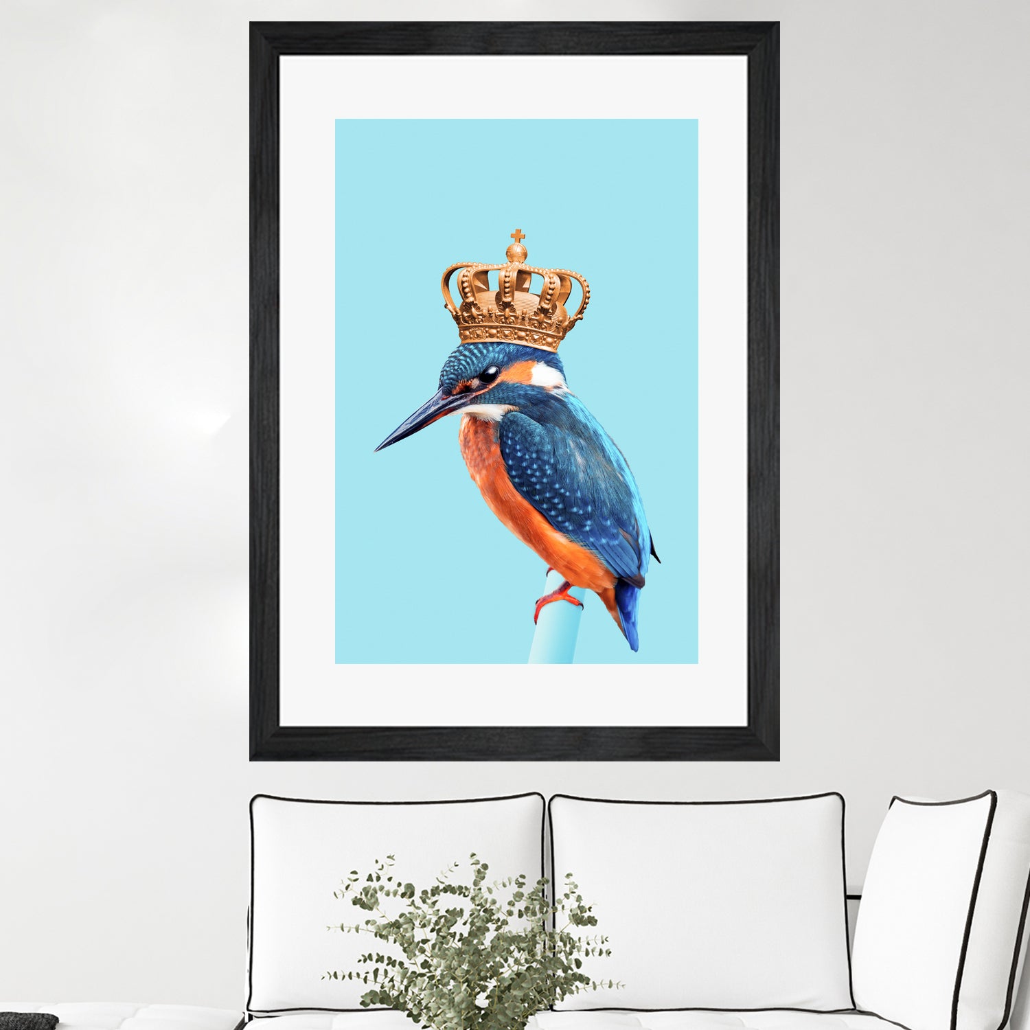 KINGFISHER by Jonas Loose on GIANT ART - blue photo manipulation