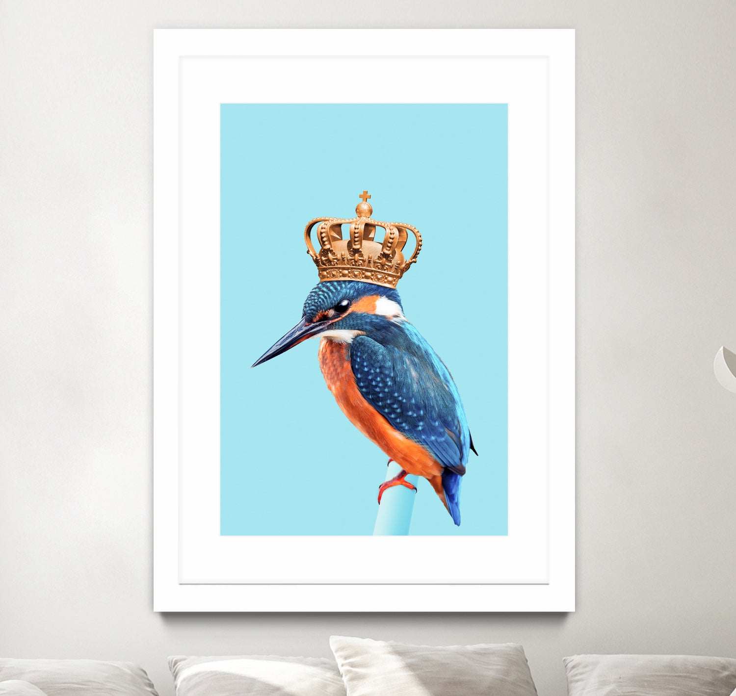 KINGFISHER by Jonas Loose on GIANT ART - blue photo manipulation