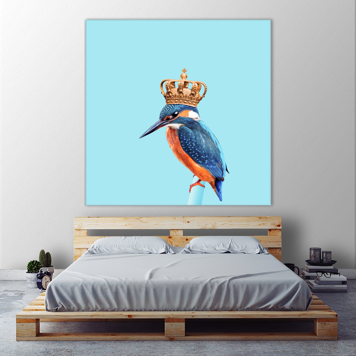 KINGFISHER by Jonas Loose on GIANT ART - blue photo manipulation