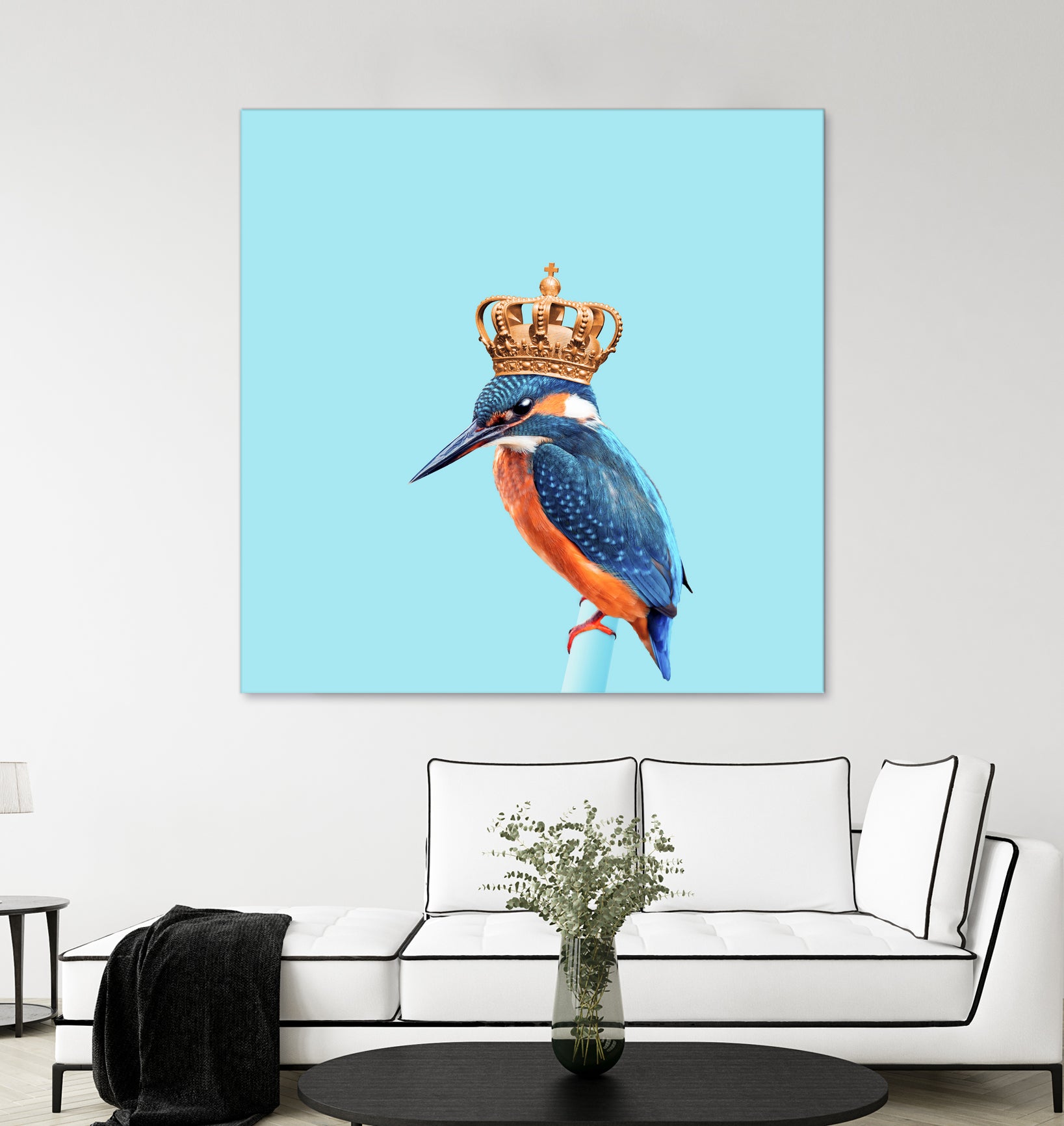 KINGFISHER by Jonas Loose on GIANT ART - blue photo manipulation