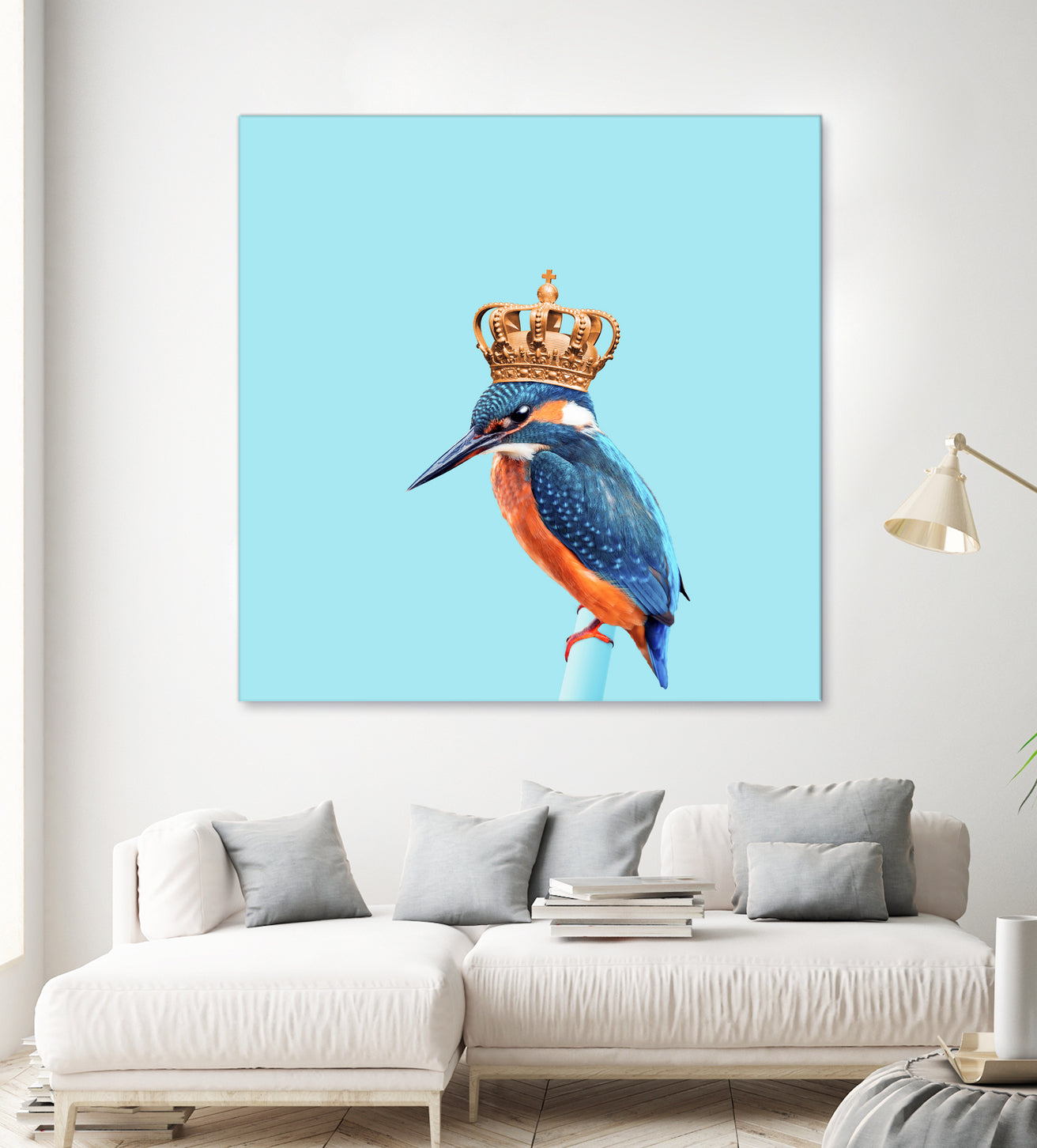 KINGFISHER by Jonas Loose on GIANT ART - blue photo manipulation