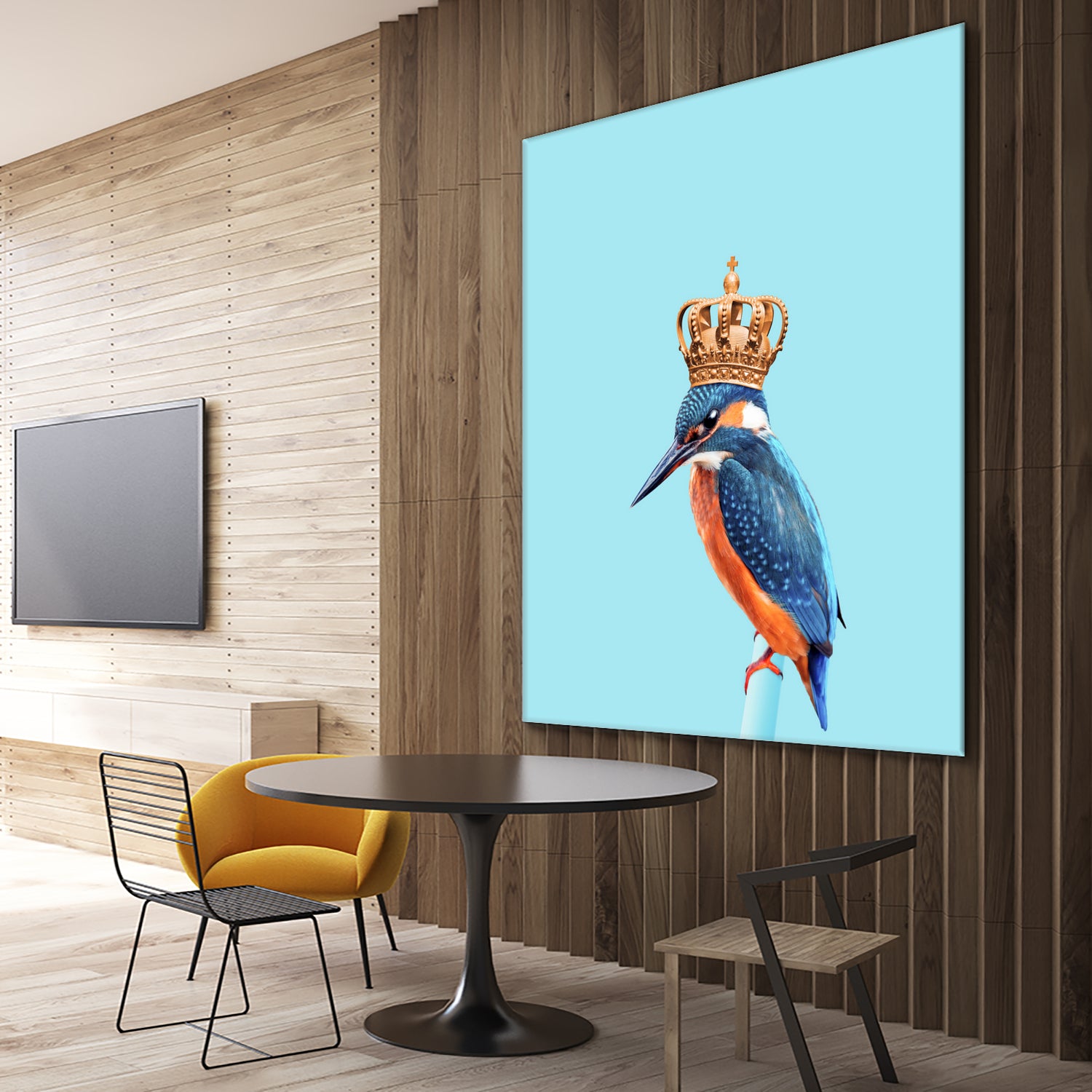 KINGFISHER by Jonas Loose on GIANT ART - blue photo manipulation