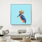 KINGFISHER by Jonas Loose on GIANT ART - blue photo manipulation